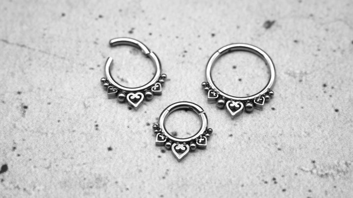 Piercing Ring Septum Chirurgenstahl 1,2mm 16g - 1A/07