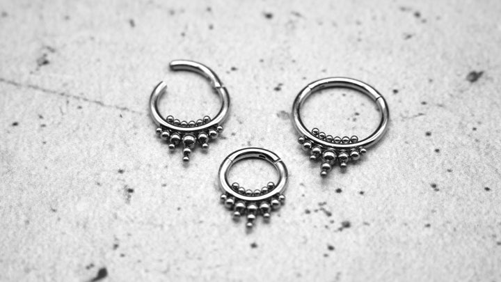 Piercing Ring Septum Chirurgenstahl 1,2mm 16g - 1A/09