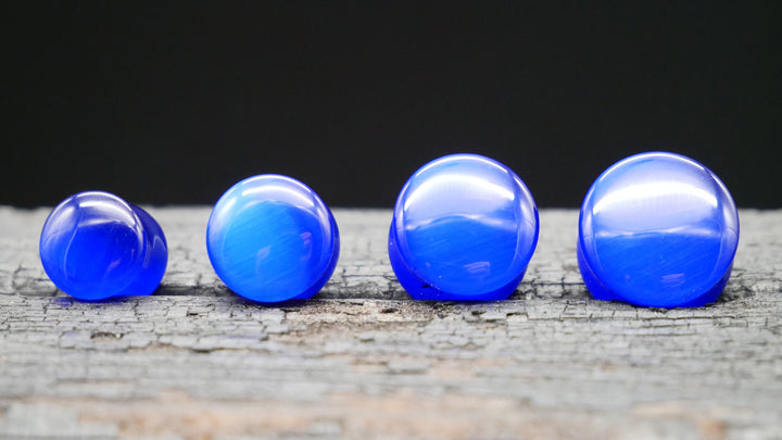 1x Plug Ocean Blue Cats Eye - J1