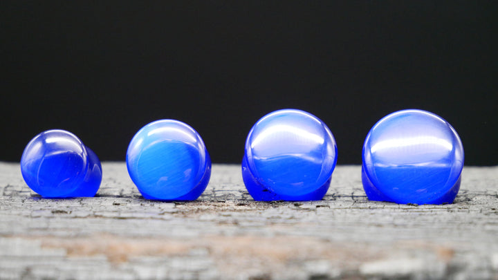 1x Plug Ocean Blue Cats Eye - J1