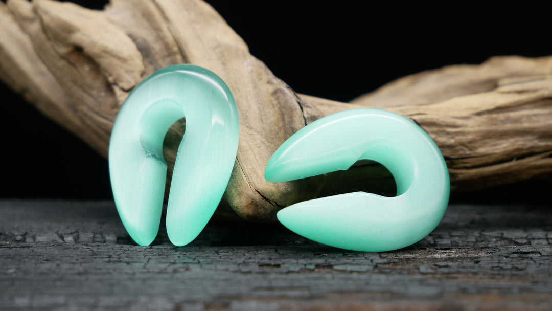 Ohrgewicht Turquoise Cat Eye - H4