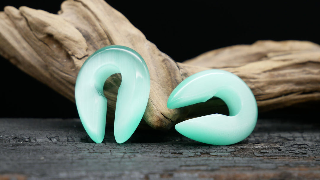 Ohrgewicht Turquoise Cat Eye - H4