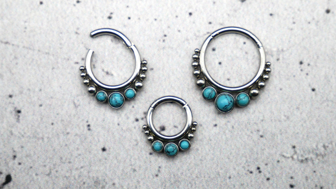 Piercing Ring Septum Chirurgenstahl 1,2mm 16g - 1A/15