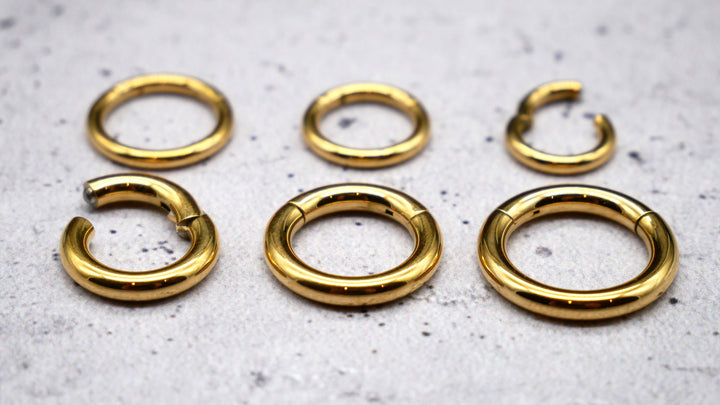 Piercing Ohrring Hinged Stacking Ring Chirurgenstahl - 1A/01