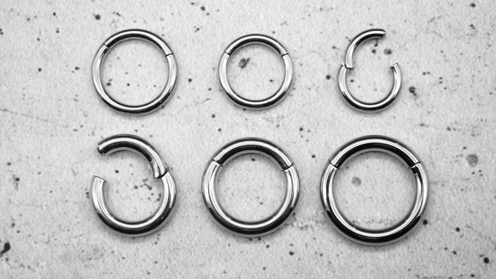 Piercing Ohrring Hinged Stacking Ring Chirurgenstahl - 1A/01
