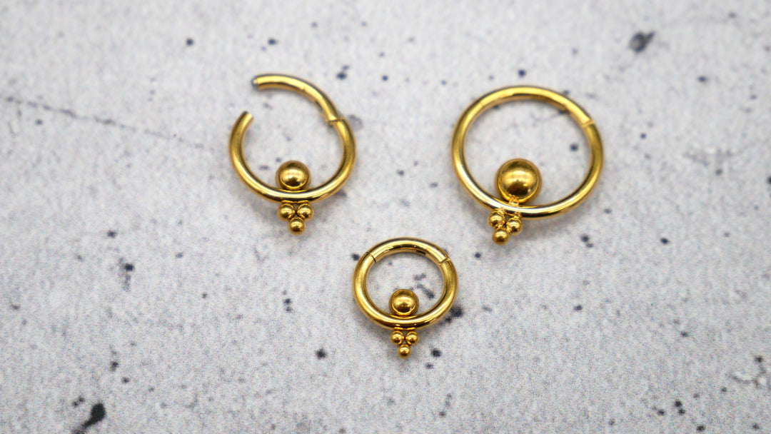 Piercing Ring Septum Chirurgenstahl 1,2mm 16g - 1A/09