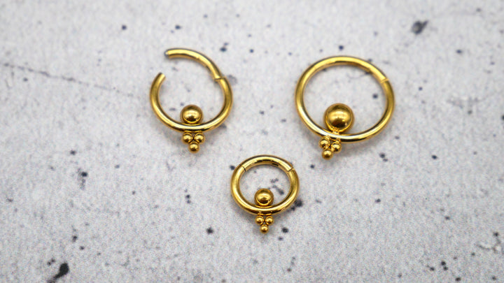 Piercing Ring Septum Chirurgenstahl 1,2mm 16g - 1A/09