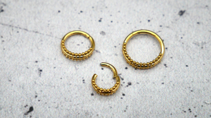 Piercing Ring Nostril Chirurgenstahl 1,2mm 16g - 1A/12