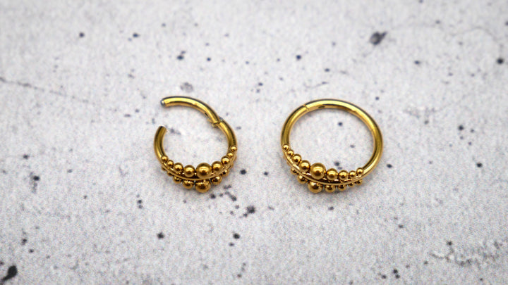 Piercing Ring Nostril Chirurgenstahl 1,2mm 16g - 1A/12