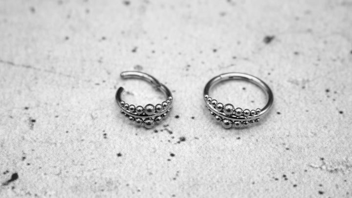 Piercing Ring Nostril Chirurgenstahl 1,2mm 16g - 1A/12
