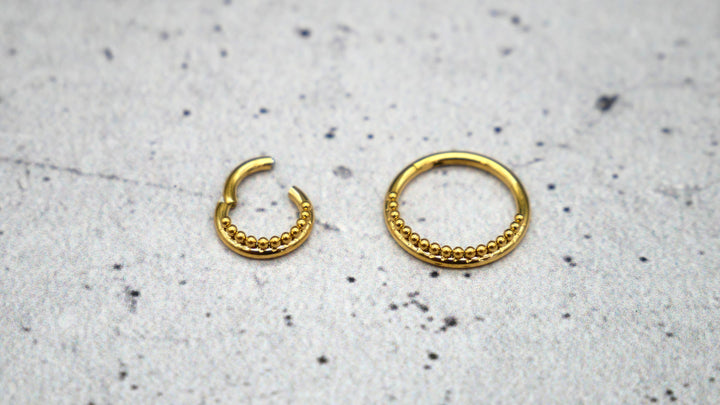 Piercing Ring Nostril Chirurgenstahl 1,2mm 16g - 1A/12