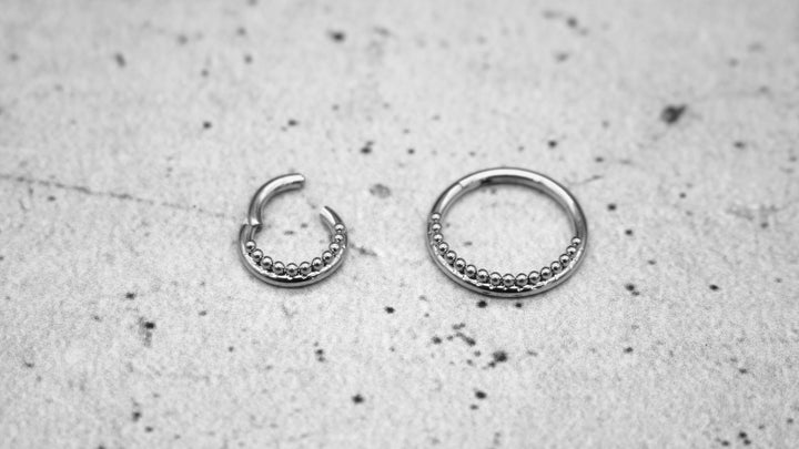 Piercing Ring Nostril Chirurgenstahl 1,2mm 16g - 1A/12