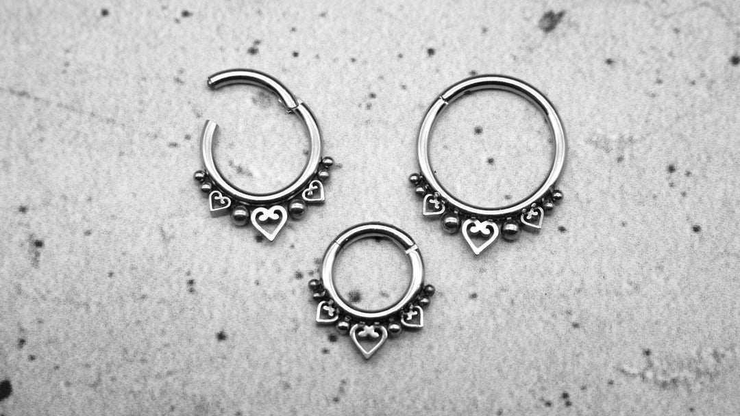 Piercing Ring Septum Chirurgenstahl 1,2mm 16g - 1A/07