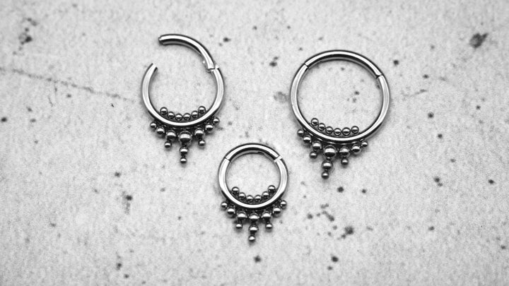 Piercing Ring Septum Chirurgenstahl 1,2mm 16g - 1A/09