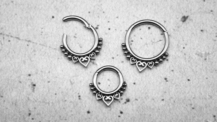 Piercing Ring Septum Chirurgenstahl 1,2mm 16g - 1A/07