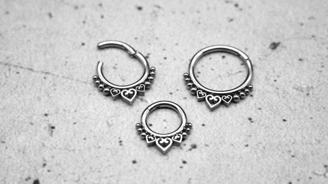 Piercing Ring Septum Chirurgenstahl 1,2mm 16g - 1A/07