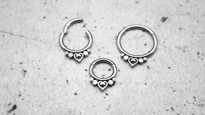 Piercing Ring Septum Chirurgenstahl 1,2mm 16g - 1A/07