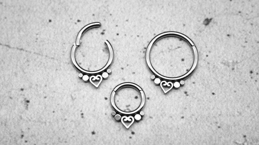 Piercing Ring Septum Chirurgenstahl 1,2mm 16g - 1A/07