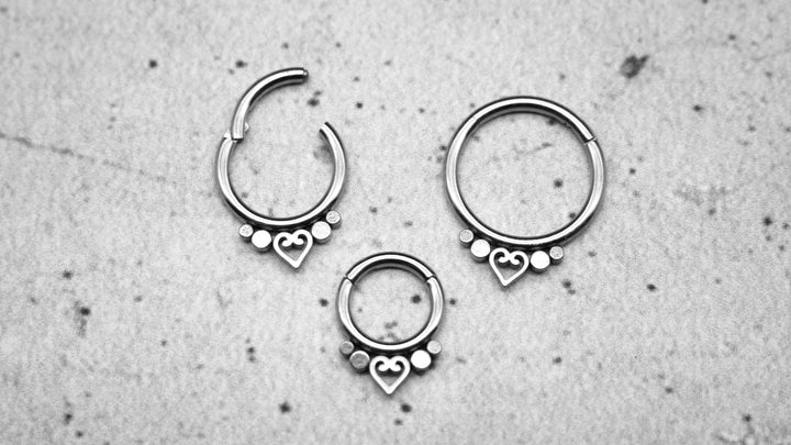 Piercing Ring Septum Chirurgenstahl 1,2mm 16g - 1A/07