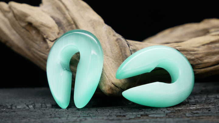 Ohrgewicht Turquoise Cat Eye - H4