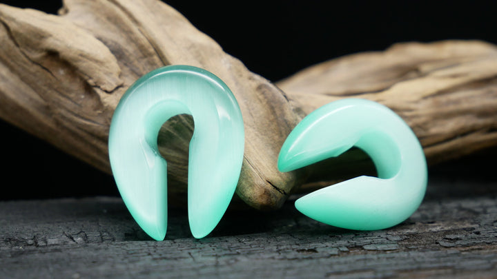 Ohrgewicht Turquoise Cat Eye - H4