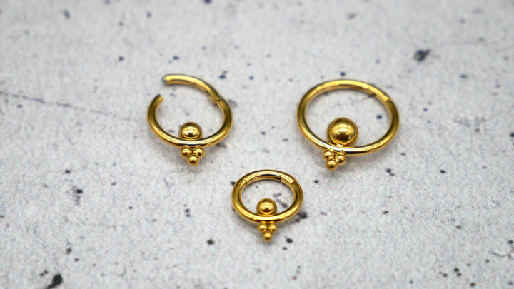 Piercing Ring Septum Chirurgenstahl 1,2mm 16g - 1A/09
