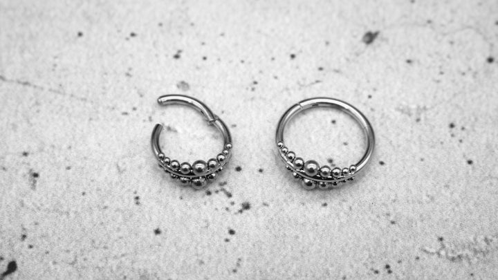 Piercing Ring Nostril Chirurgenstahl 1,2mm 16g - 1A/12