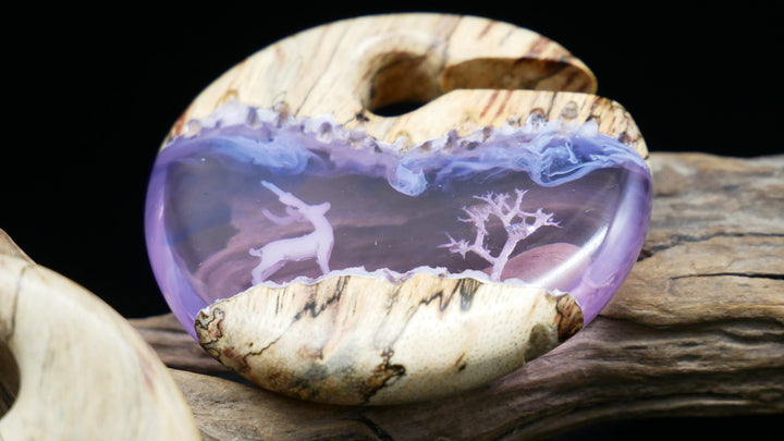 Epoxy Ohrgewicht und Tamarind Wood - GG-7