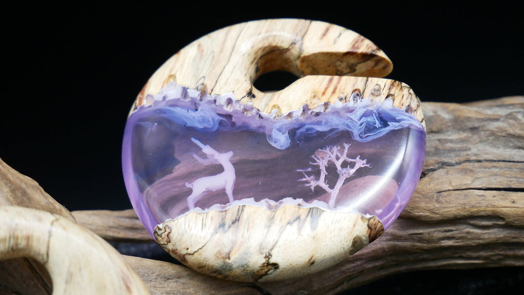 Epoxy Ohrgewicht und Tamarind Wood - GG-7