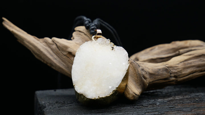 Amulett aus Druzy Quartz Freeform - CC-5
