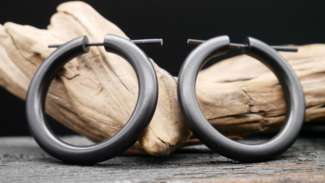 Ohrringe aus Holz Handarbeit - II-8