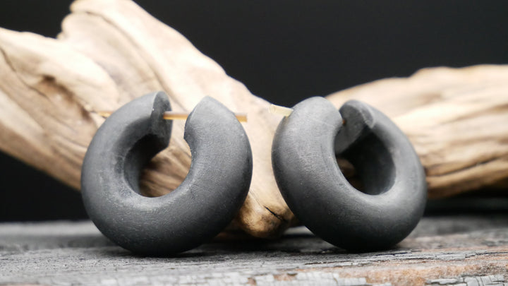 Ohrringe aus Holz Handarbeit - II-8
