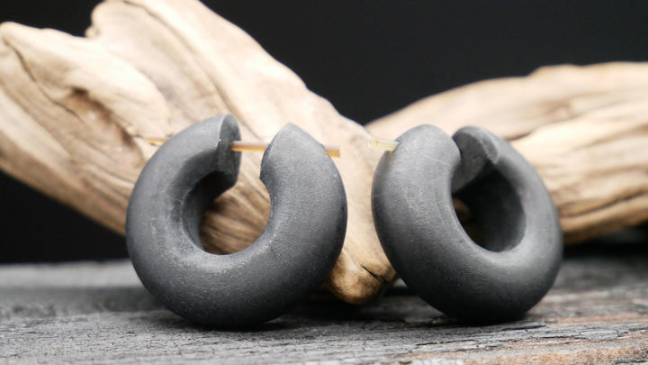 Ohrringe aus Holz Handarbeit - II-8