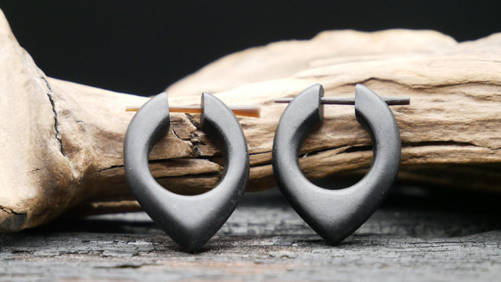 Ohrringe aus Holz Handarbeit - II-8