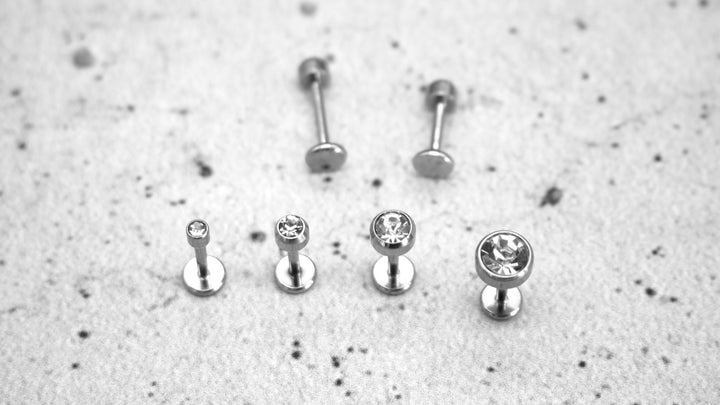 Silber Piercing/Labret/Medusa Chirurgenstahl - 1C/18