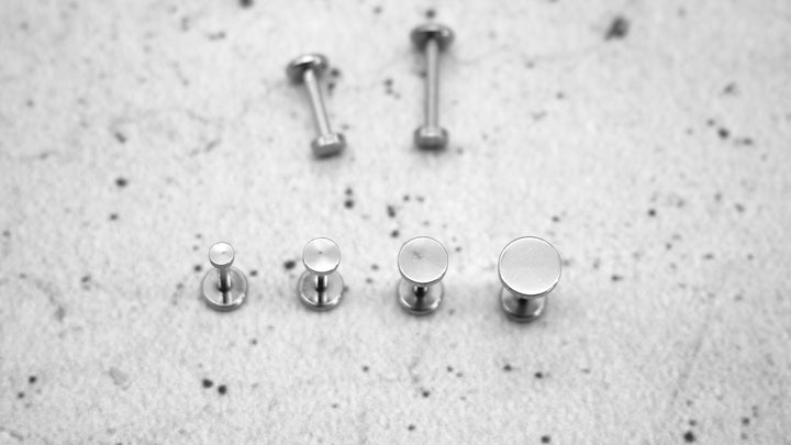 Silber Piercing/Labret/Medusa Chirurgenstahl - 1C/11