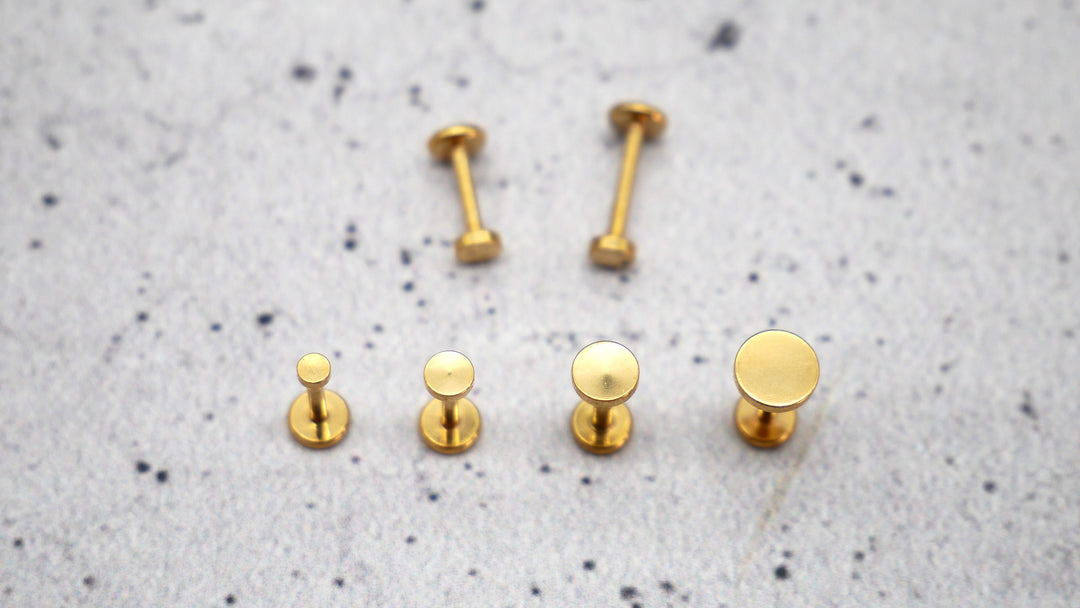Gold Piercing/Labret/Medusa Chirurgenstahl - 1C/11