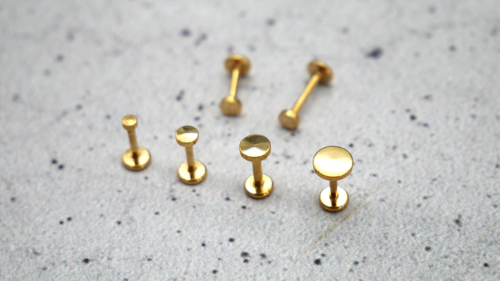 Gold Piercing/Labret/Medusa Chirurgenstahl - 1C/11