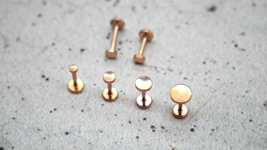 Rosegold Piercing/Labret/Medusa Chirurgenstahl - 1C/12