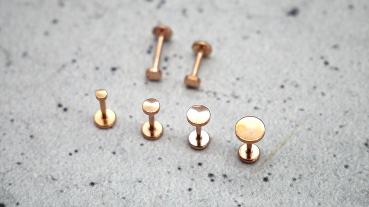Rosegold Piercing/Labret/Medusa Chirurgenstahl - 1C/12