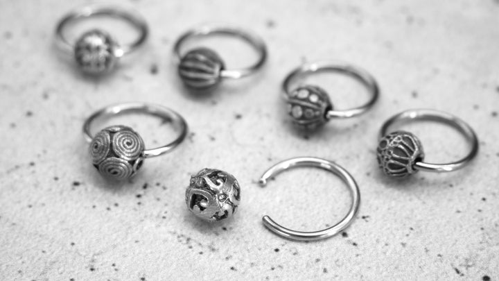 Ohrring Ball Closed Ring - 1K/03