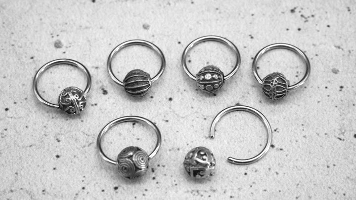 Ohrring Ball Closed Ring - 1K/03