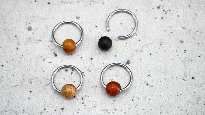 Ohrring Ball Closed Ring - 1K/04