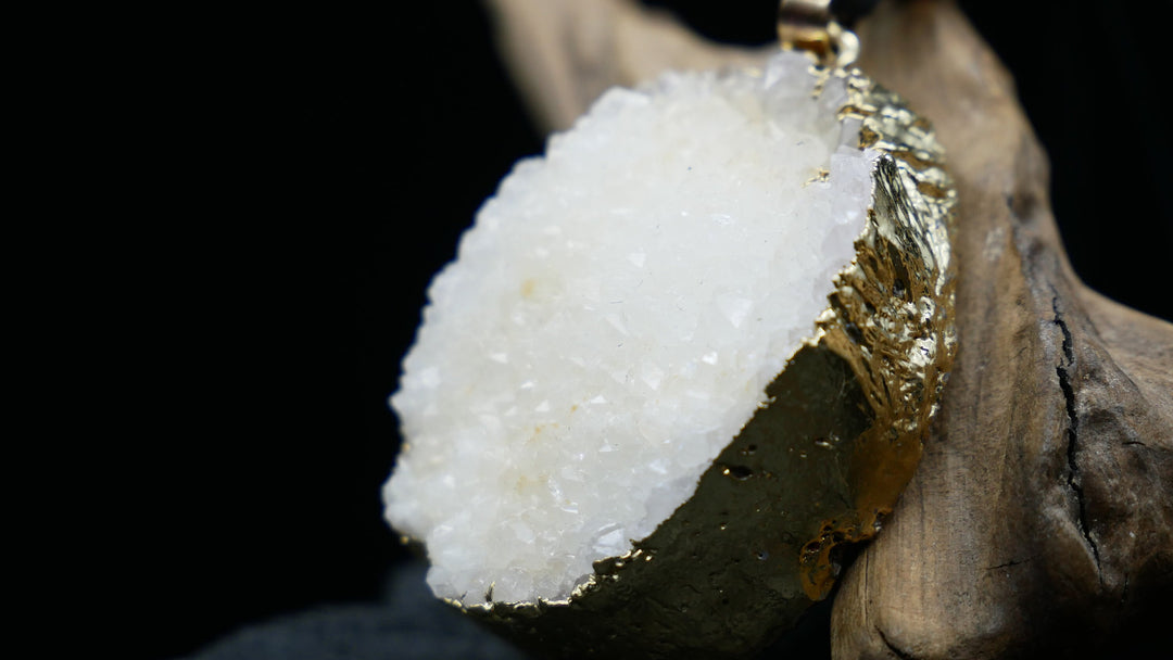 Amulett aus Druzy Quartz Freeform - CC-5