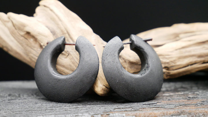 Ohrringe aus Holz Handarbeit - II-8