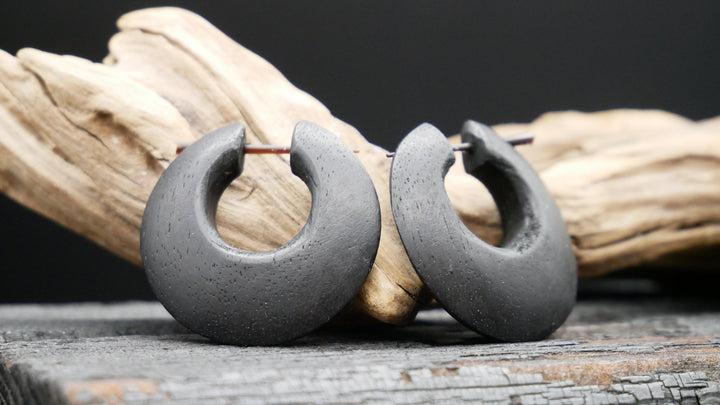 Ohrringe aus Holz Handarbeit - II-8