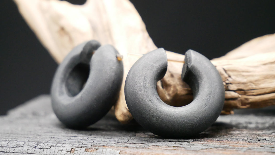 Ohrringe aus Holz Handarbeit - II-8