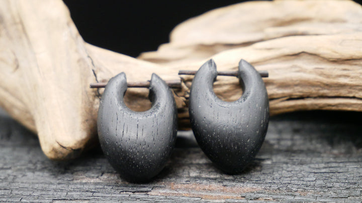 Ohrringe aus Holz Handarbeit - II-8
