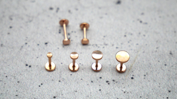 Rosegold Piercing/Labret/Medusa Chirurgenstahl - 1C/12