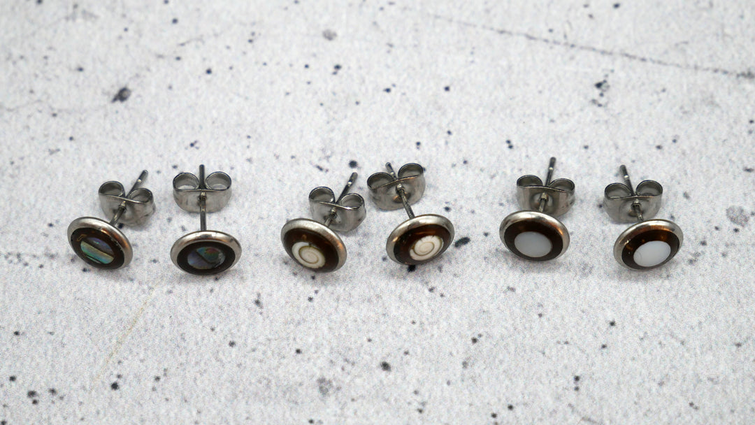 Paar Ohrstecker aus Chirurgenstahl - 1L/16